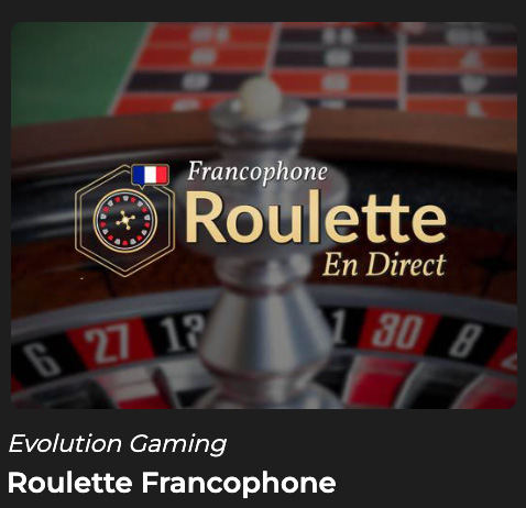 roulette francophone